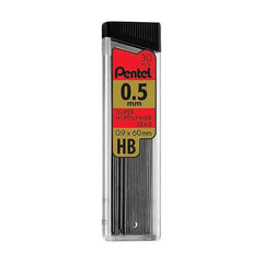 LEAD REFILL PENTEL HI POLYMER SUPER 0.5 MM 30 PCS EA 12/PACKS