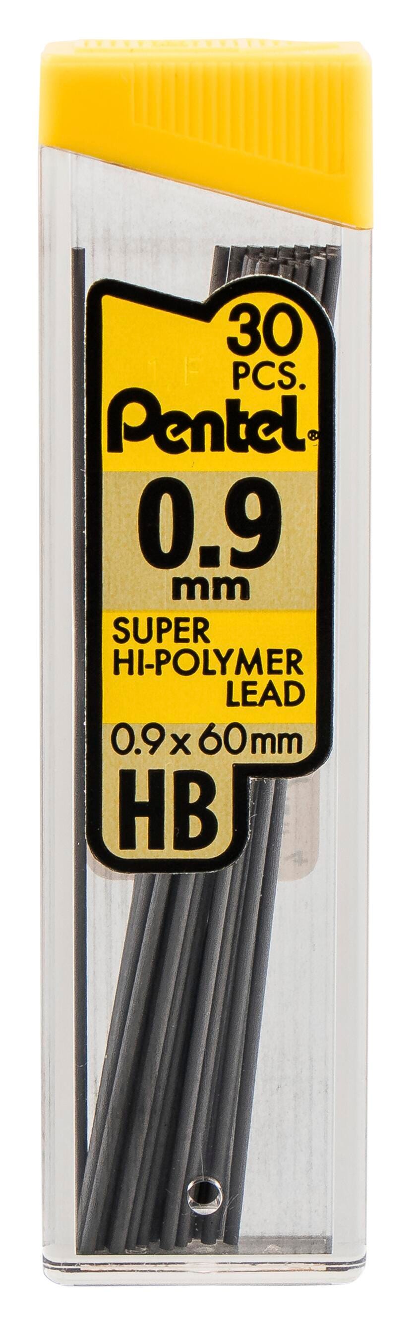 LEAD REFILL PENTEL HI POLYMER SUPER 0.9 MM 30 PCS EA 12/PACKS