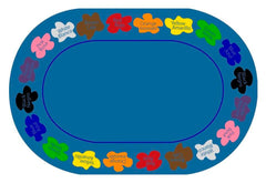 CHILDCRAFT - CARPETS - LEARN YOUR COLORS BILINGUAL - OVAL - 4 FT X 6 FT