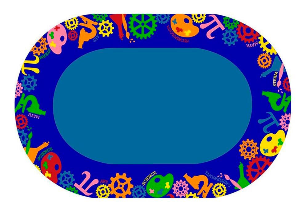 CHILDCRAFT - CARPETS - STEAM - OVAL - 4 FT X 6 FT