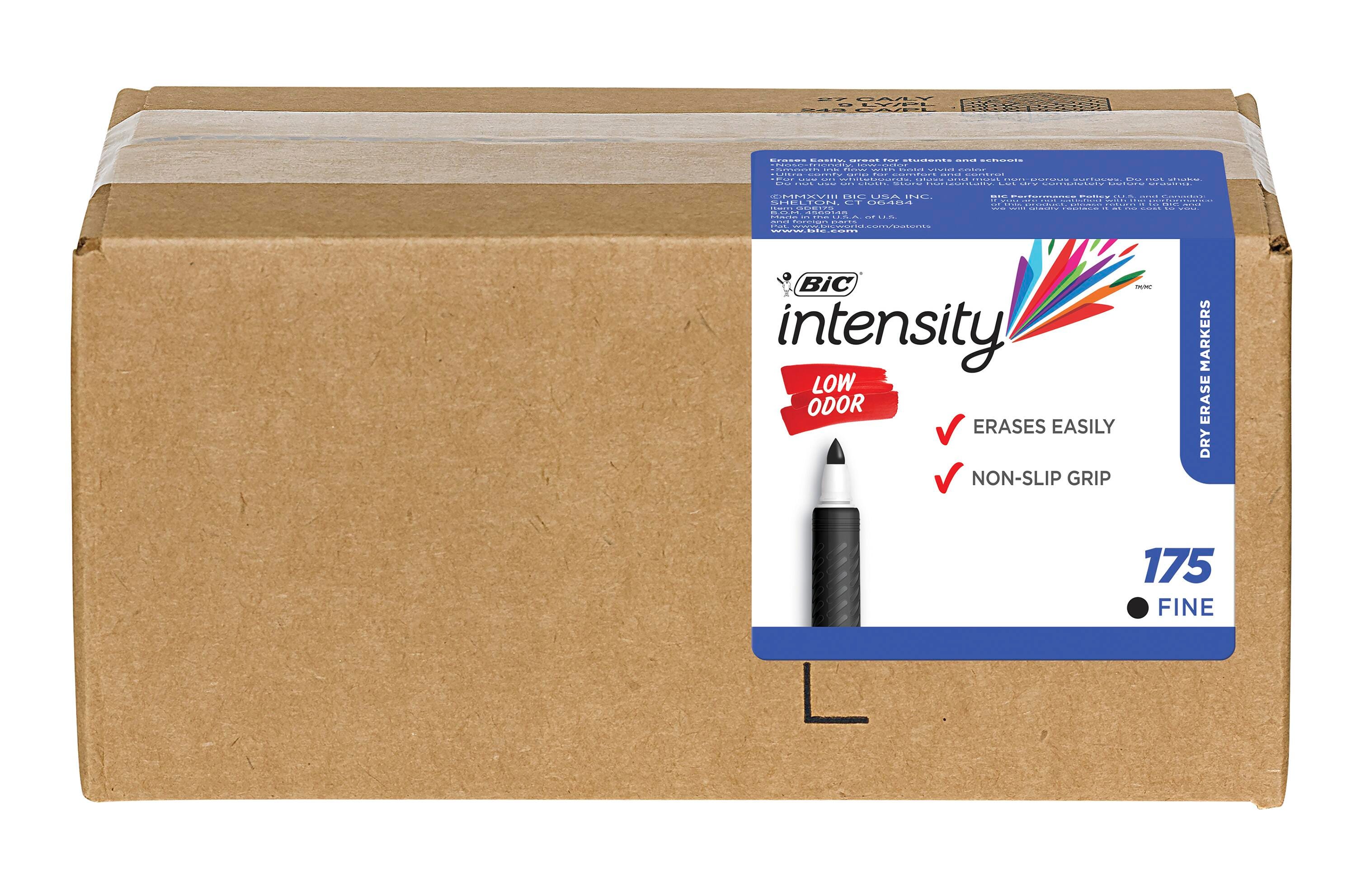 MARKER DRY ERASE LOW ODOR FINE BLACK BULK CASE OF 175