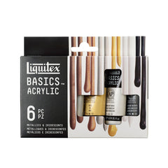 PAINT BASICS METALLIC IRIDESCENT 22 ML SET OF 6