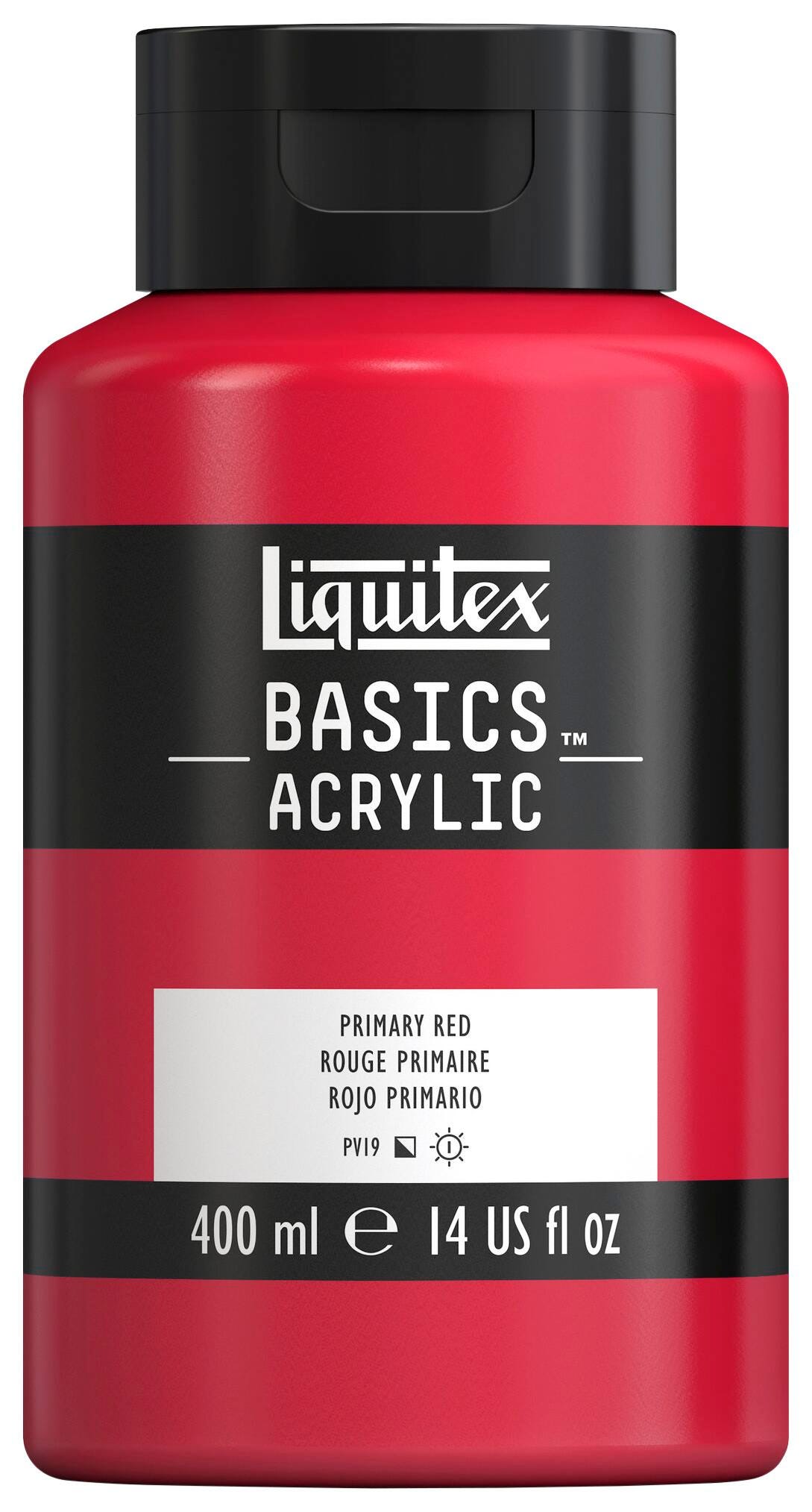 PAINT ACRYLIC LIQUITEX BASICS PRIMARY RED 14 OZ