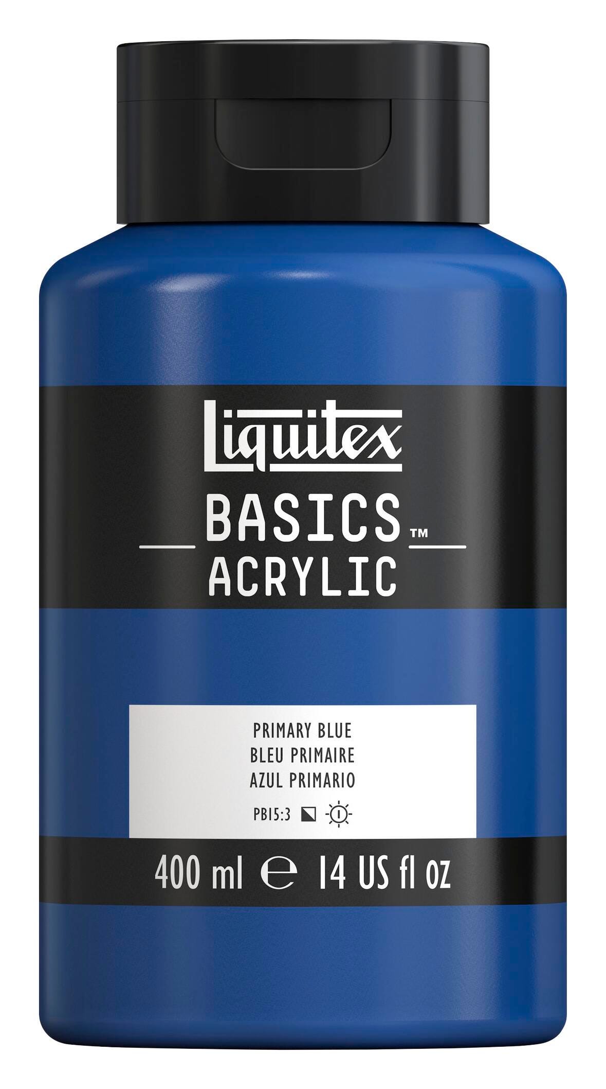 PAINT ACRYLIC LIQUITEX BASICS PRIMARY BLUE 14 OZ
