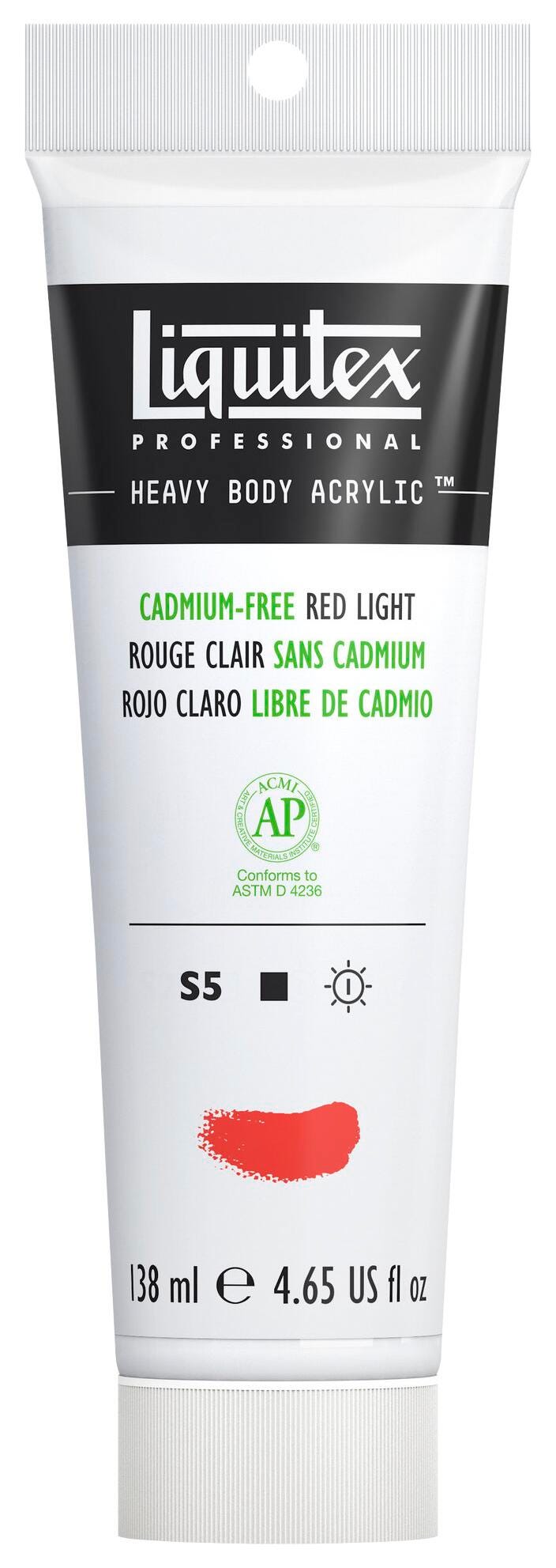PAINT ACRYLIC HB LIQUITEX CADMIUM FREE RED LIGHT 4.65 OZ