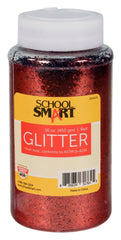 GLITTER 16 OZ RED SCHOOL SMART