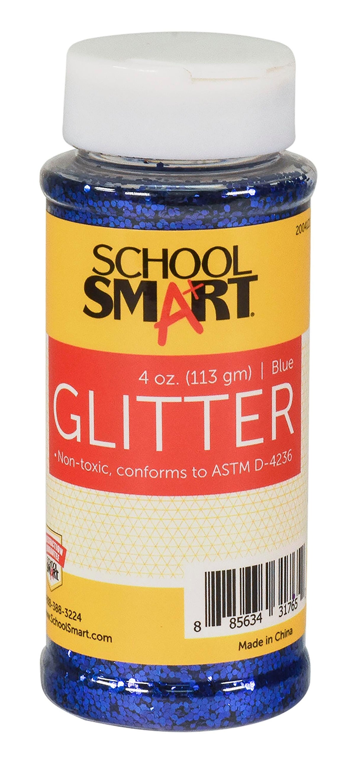 GLITTER 4 OZ BLUE SCHOOL SMART