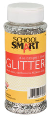 GLITTER 4 OZ SILVER SCHOOL SMART