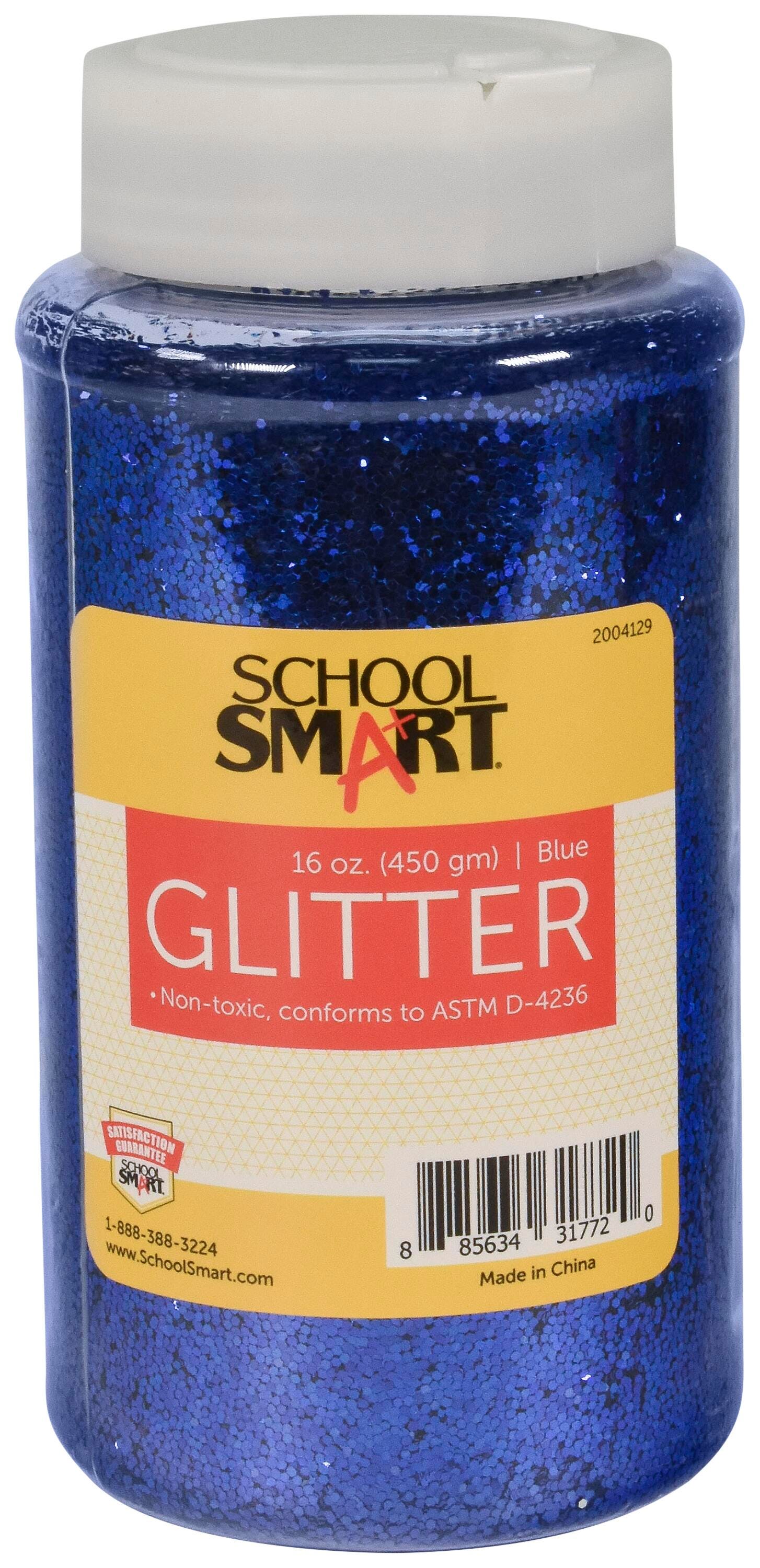 GLITTER 16 OZ BLUE SCHOOL SMART