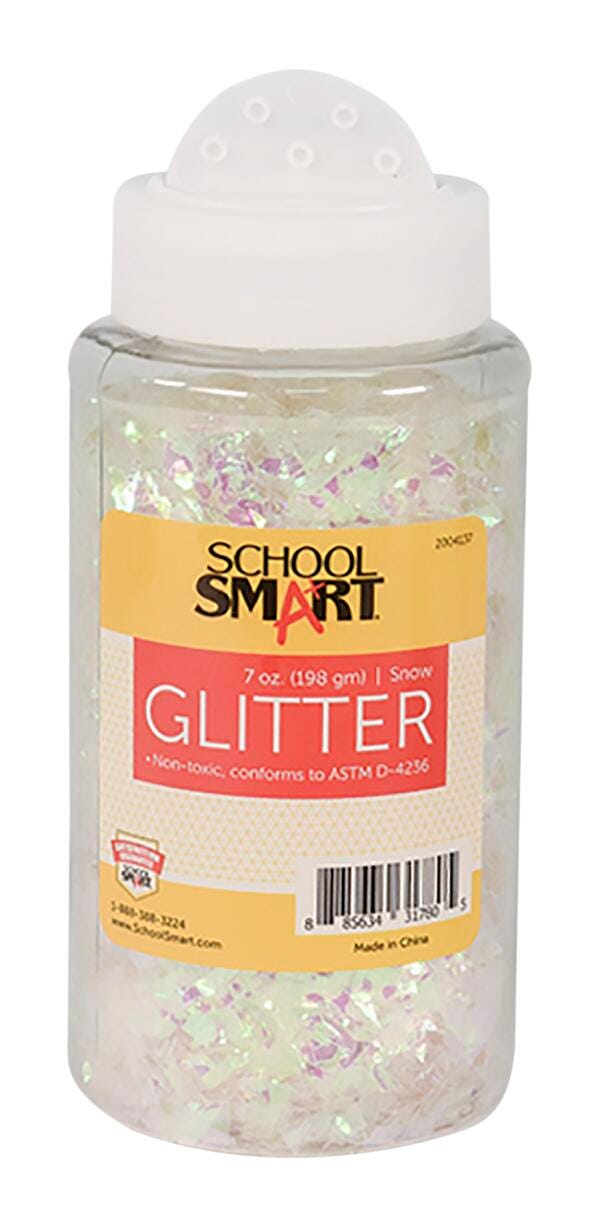 GLITTER 7 OZ SNOW SCHOOL SMART EACH
