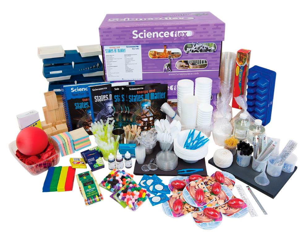 KIT SCIENCEFLEX ENERGY+STATES OF MATTER DIG 7YR/32 SEATS