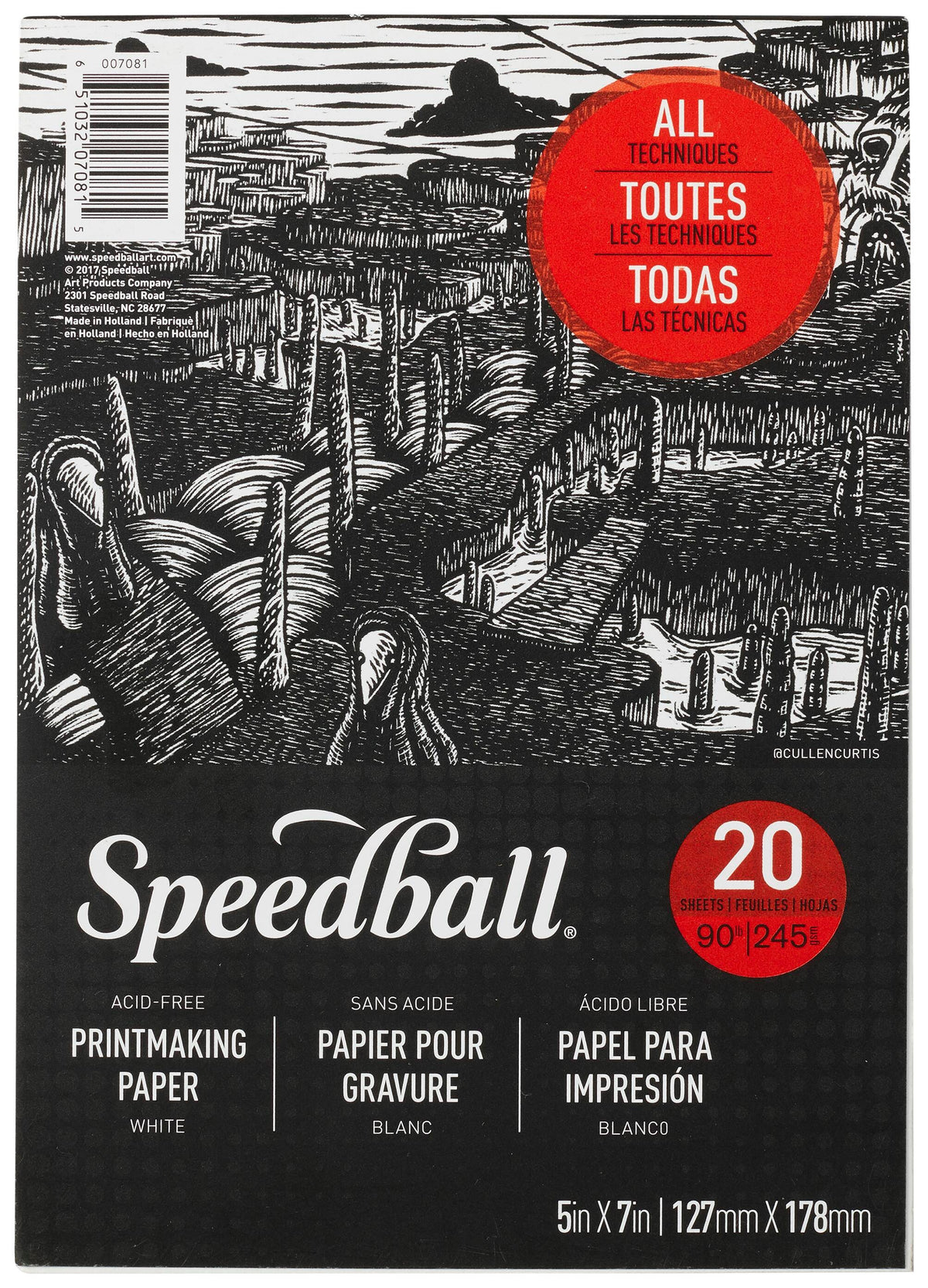 PAD PRINTMAKING SPEEDBALL 5X7 20 SHTS 245 GSM