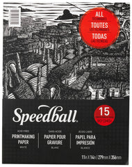 PAD PRINTMAKING SPEEDBALL 11X14 15 SHTS 245 GSM