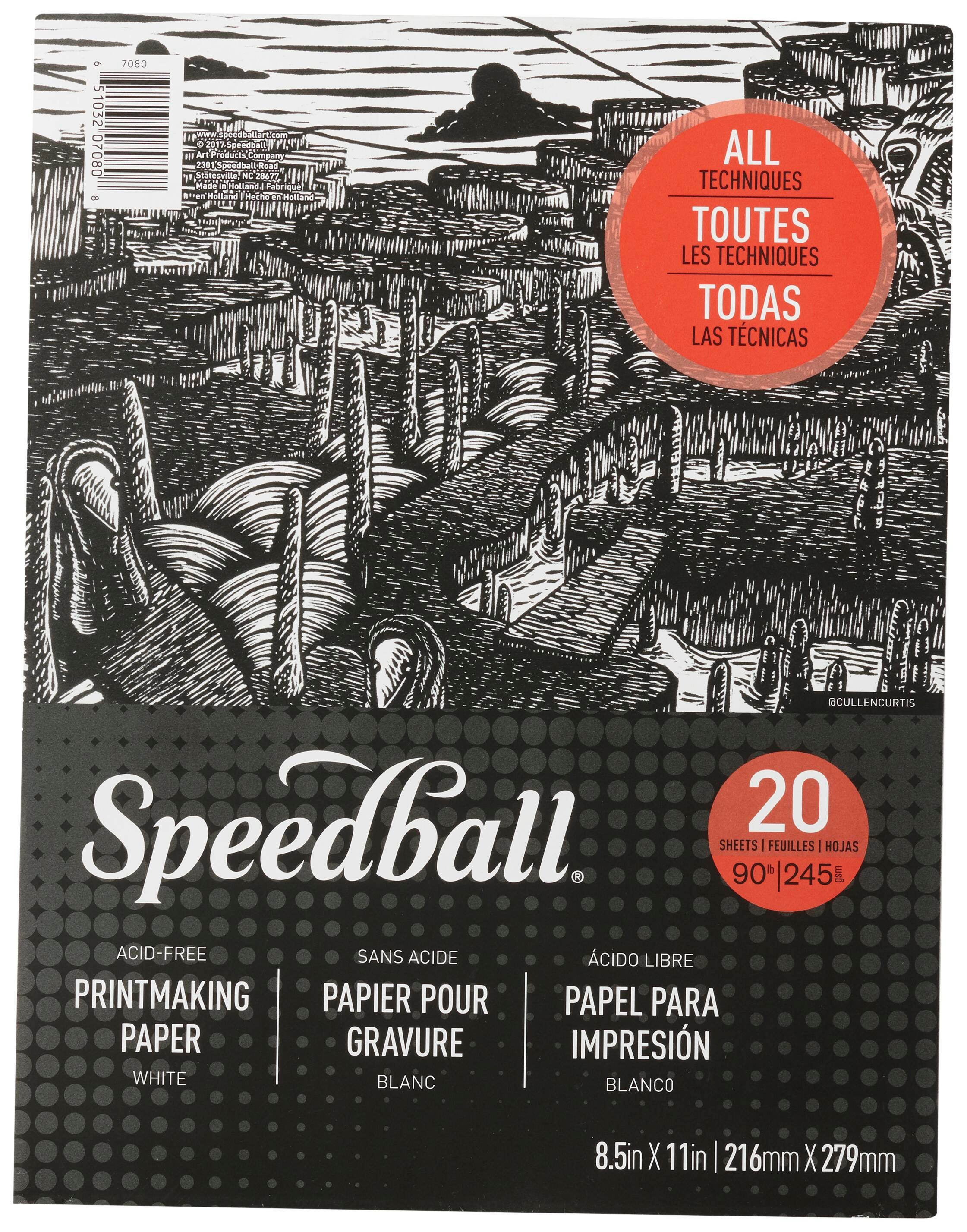PAD PRINTMAKING SPEEDBALL 8.5X11 20 SHTS 245 GSM