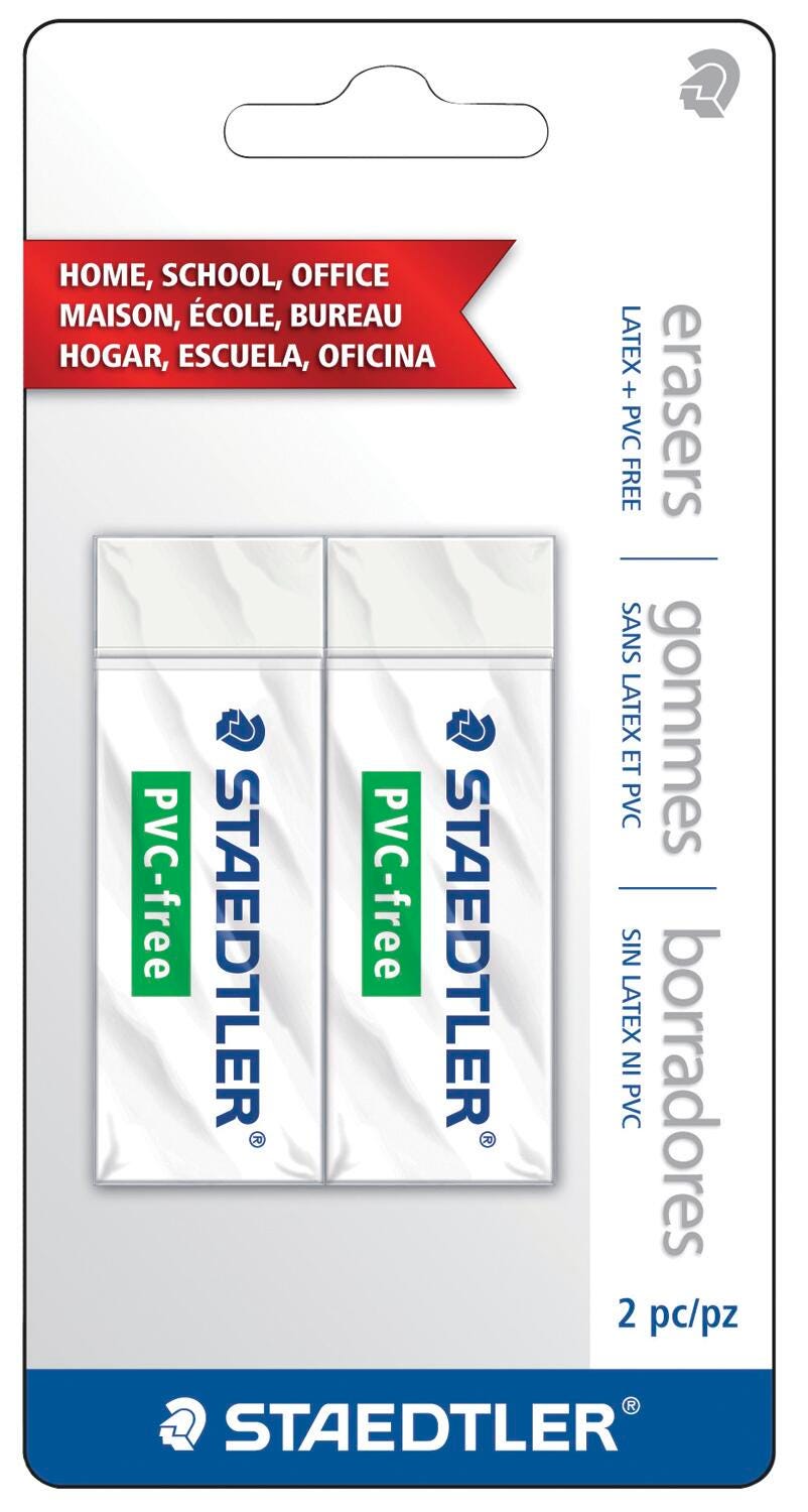 ERASER STAEDTLER PVC FREE PACK OF 2