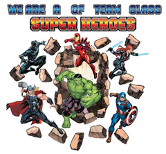 BULLETIN BOARD SET MARVEL CLASS OF SUPER HEROES 27 PC