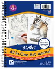 JOURNAL ART UCREATE ALL IN ONE 12X9 IN 60 SHTS
