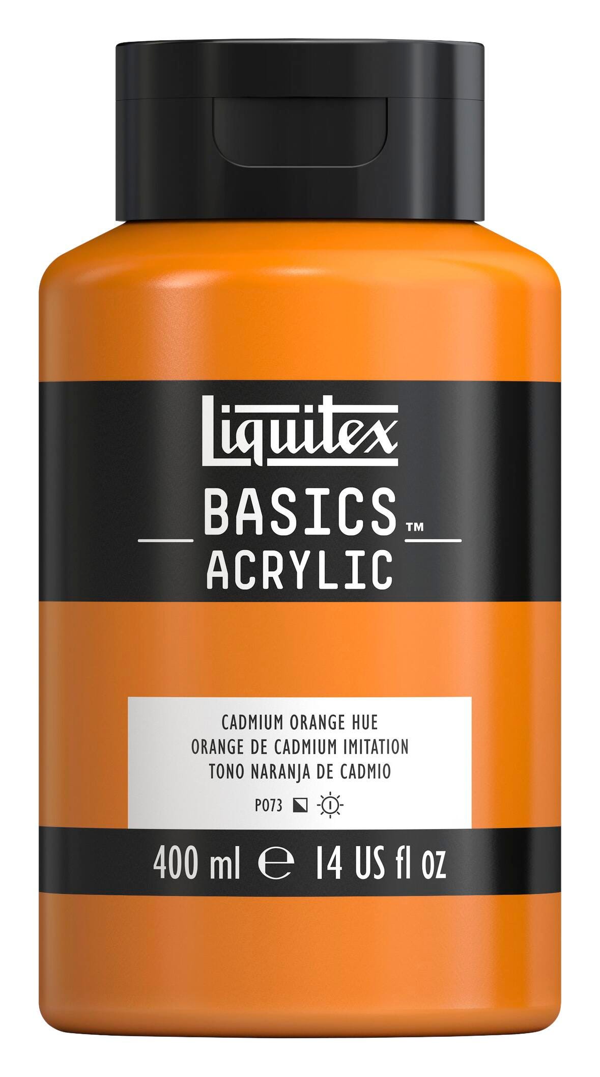 PAINT ACRYLIC LIQUITEX BASICS CADMIUM ORANGE HUE 14 OZ