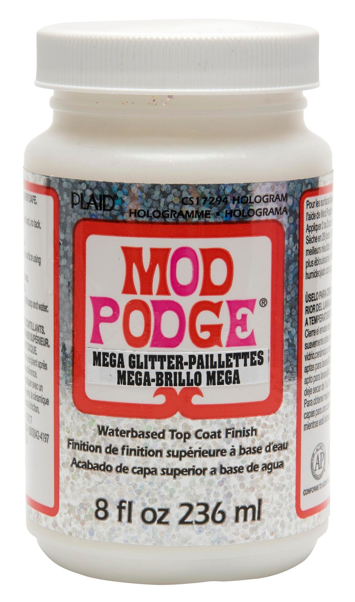 MOD PODGE MEGA GLITTER HOLOGRAM 8 OZ