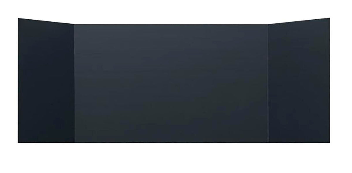 CARREL STUDY FOAM ECONOMY 12X48 IN BLACK PACK OF 24