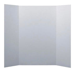 PRESENTATION BOARD TRI FOLD SCHOOL SMART 36X48 WHITE PK OF 24