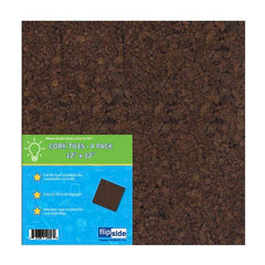 TILES DARK CORK 12X12 IN PK OF 4