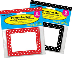 NAME TAGS ASST DOTS 3.5X2.75 IN SET OF 90