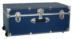 TRUNK SEWARD FOOTLOCKER WITH WHEELS 30 INCH BLUE
