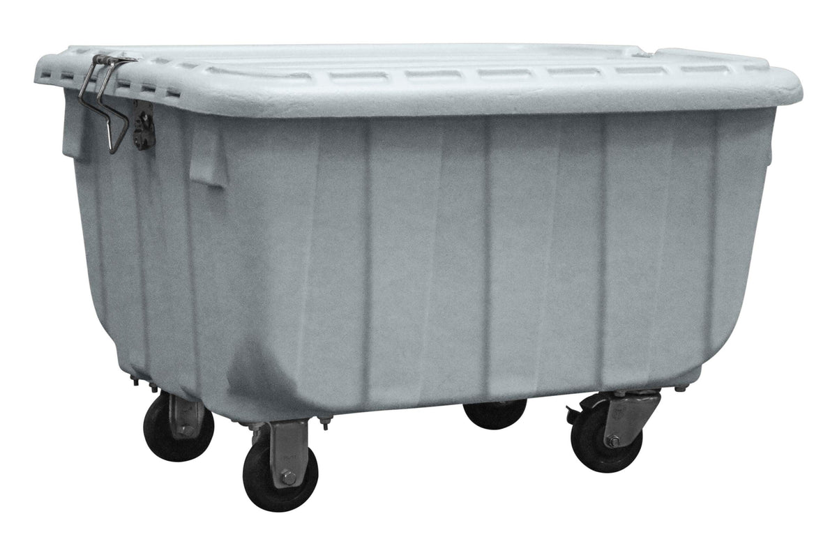 STORAGE BIN W/LID AND WHEELS SHIRLEY KS 25-7/8 X 20-1/2 X 12-7/8 GRAY EACH