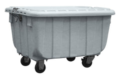 STORAGE BIN W/LID AND WHEELS SHIRLEY KS 25-7/8 X 20-1/2 X 12-7/8 GRAY EACH