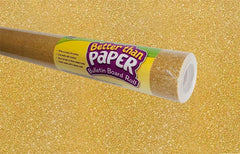 PAPER BULLETIN BOARD BETTER THAN PAPER ROLL - GOLD SHIMMER 4X12 FT