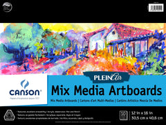 BOARD ART CANSON PLEIN AIR MIXED MEDIA 12X16 IN PK OF 10