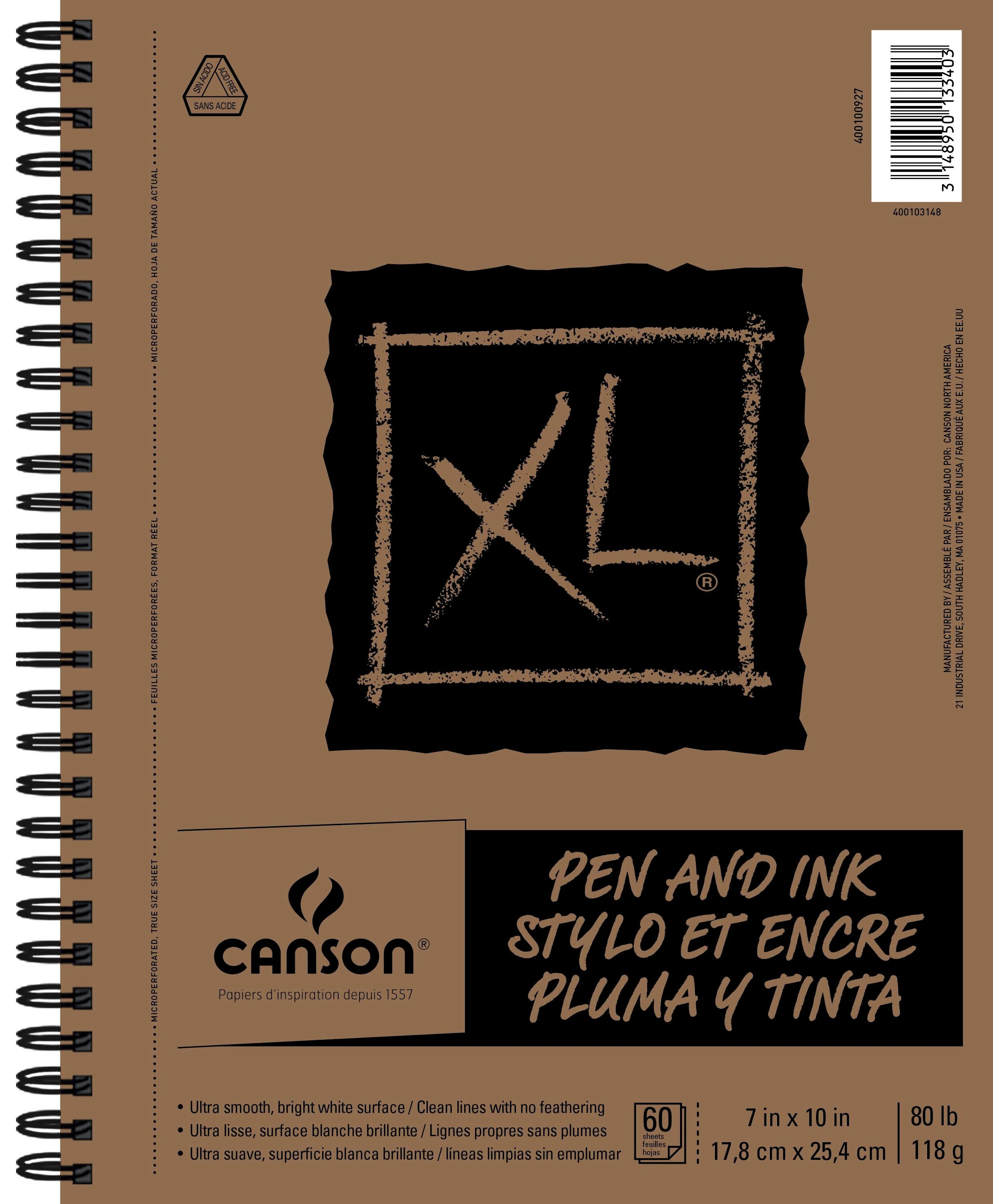 PAD PEN INK CANSON XL 7X10 IN 80 LB 60 SHTS