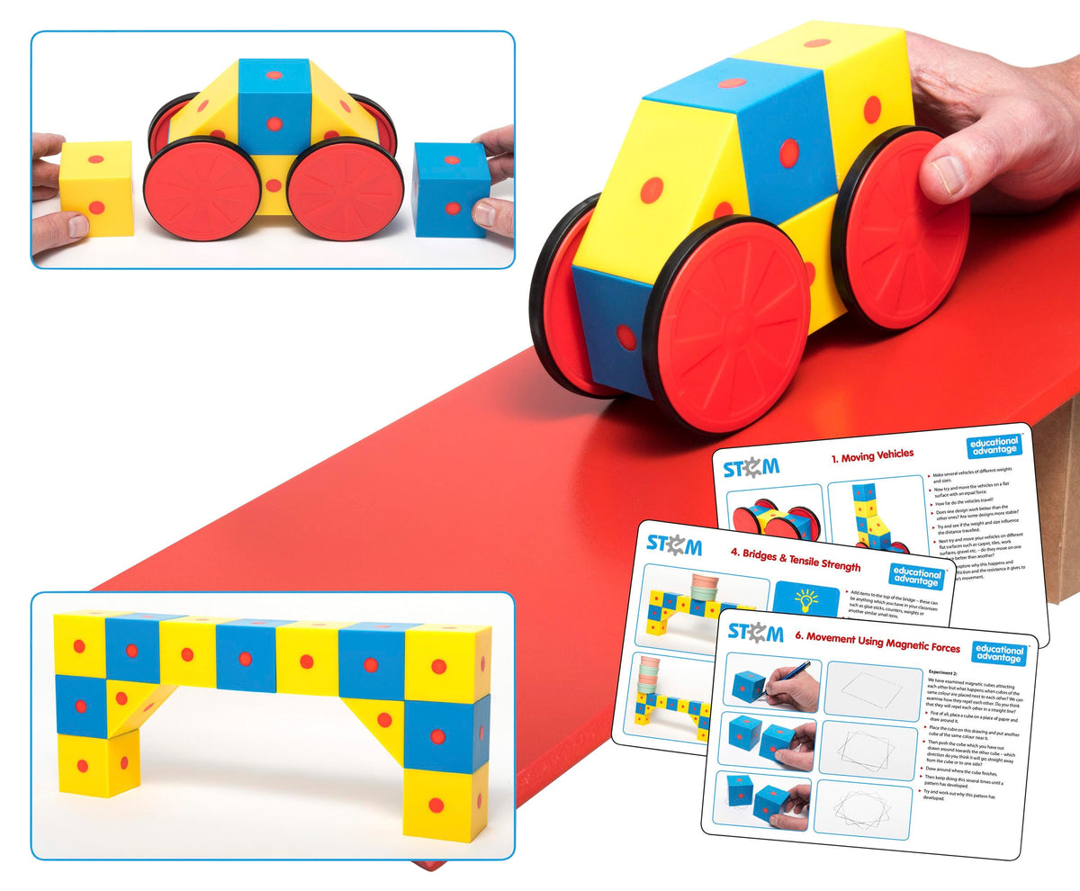 BLOCKS 3D MAGNETIC STEM SET