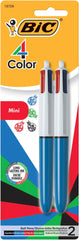 PEN BIC MINI 4-COLOR ASST PACK OF 2