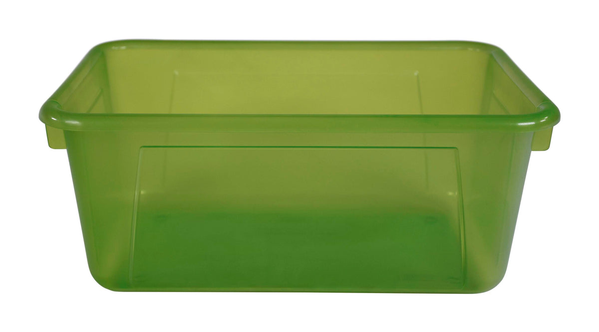 SCHOOL SMART TRANSLUCENT STORAGE BIN - 7-7/8 X 12-1/4 X 5-3/8  - GREEN - EACH