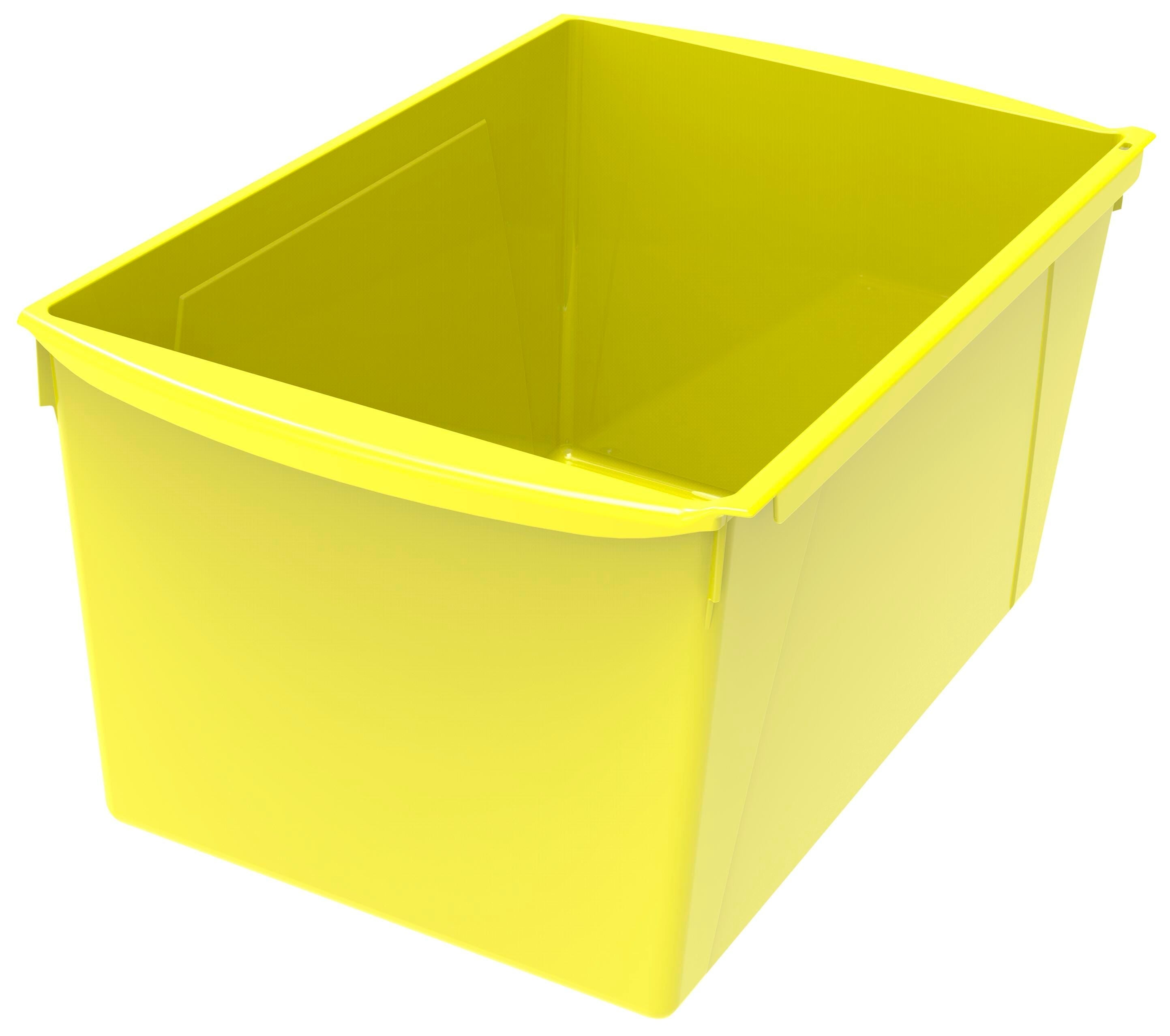 BOOK BINS INTERLOCKING DOUBLE WIDE YELLOW EACH