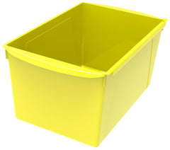 BOOK BINS INTERLOCKING DOUBLE WIDE YELLOW EACH