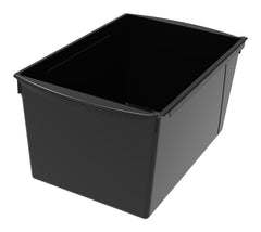 BOOK BINS INTERLOCKING DOUBLE WIDE BLACK EACH