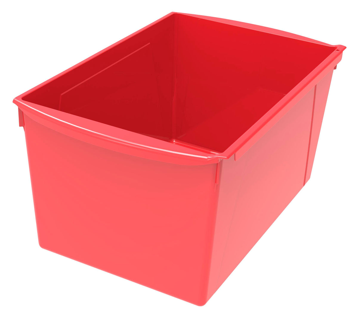 BOOK BINS INTERLOCKING DOUBLE WIDE RED EACH