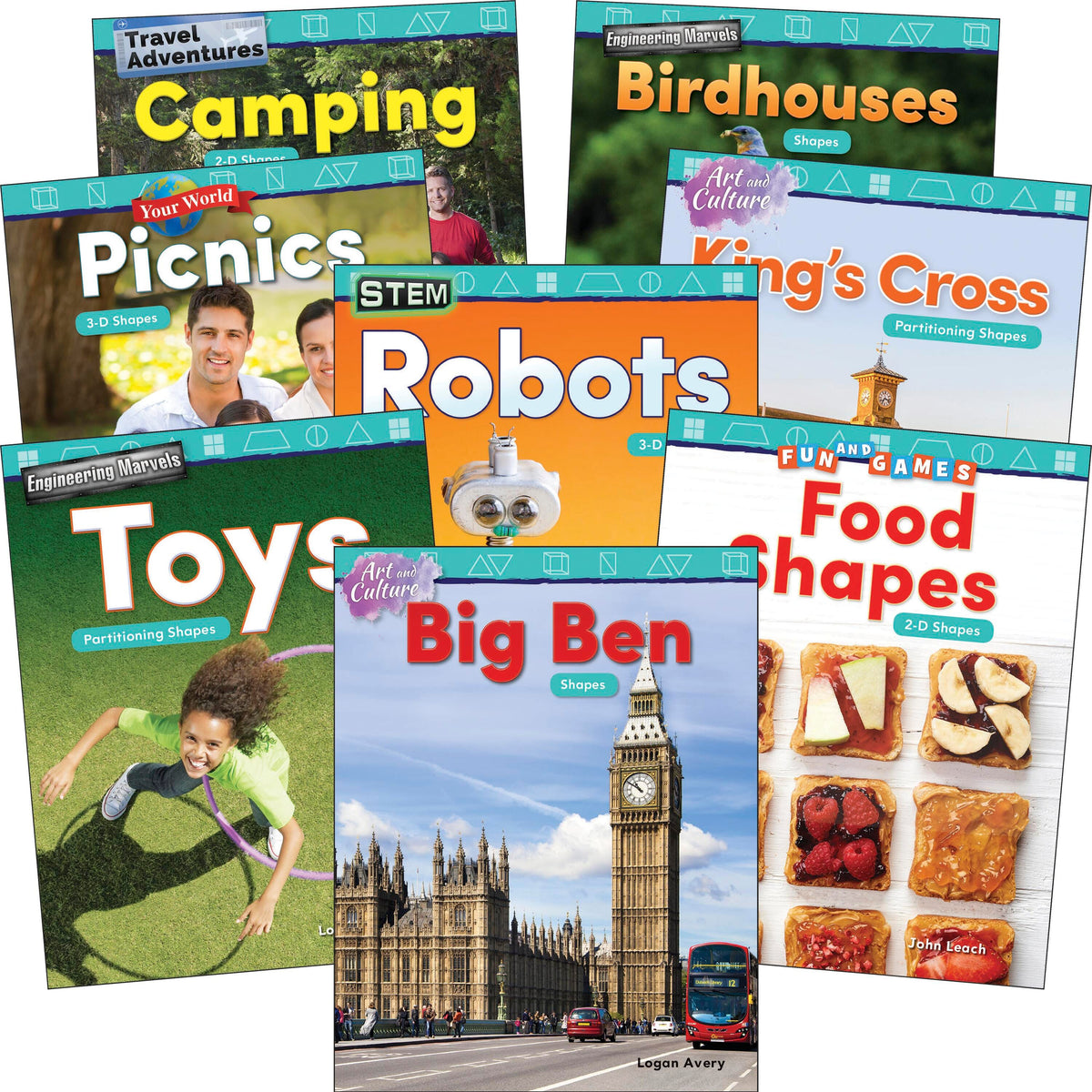 BOOKS GEOMETRY GR K-1 SET OF 8