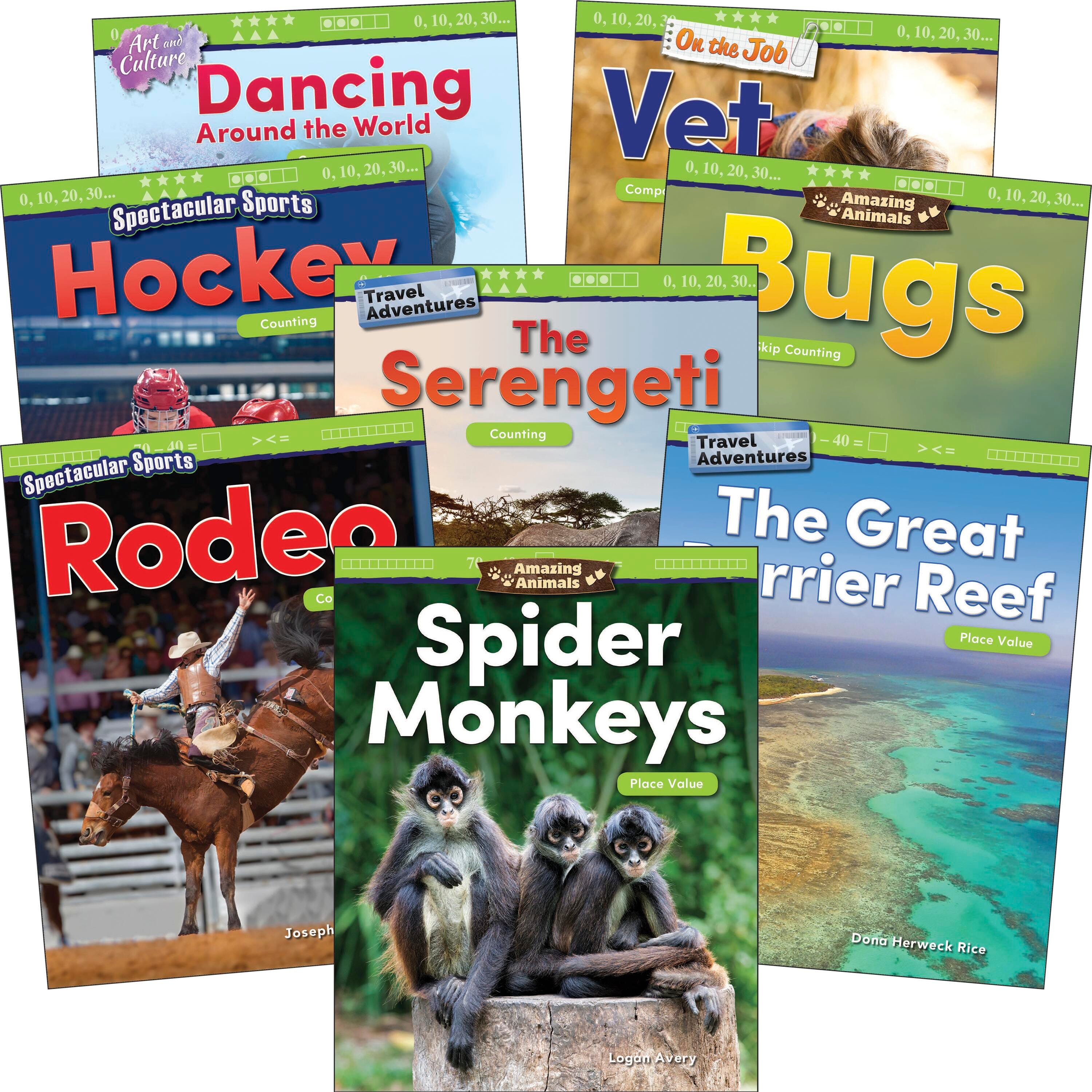 BOOKS NUMBERS AND COUNTING - SET OF 8