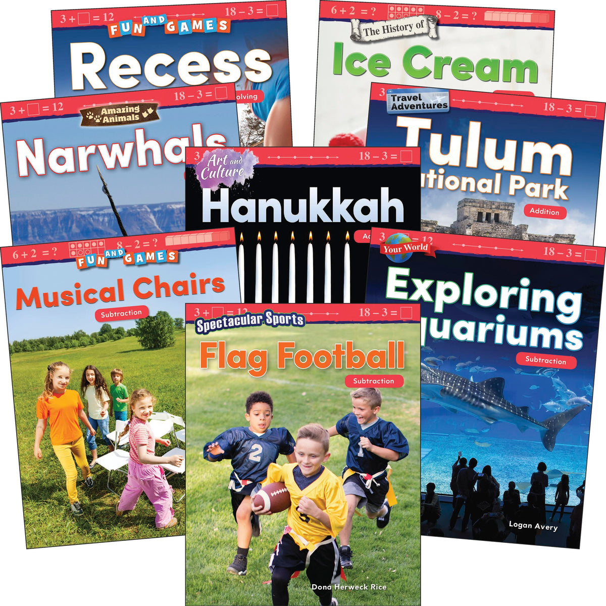 BOOKS ADDITION AND SUBTRACTION GR K-1 - 8/SET