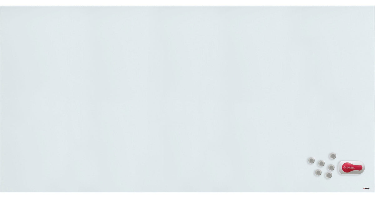 BOARD - GLASS - MAGNETIC - 8X4 - WHITE - LLR55661