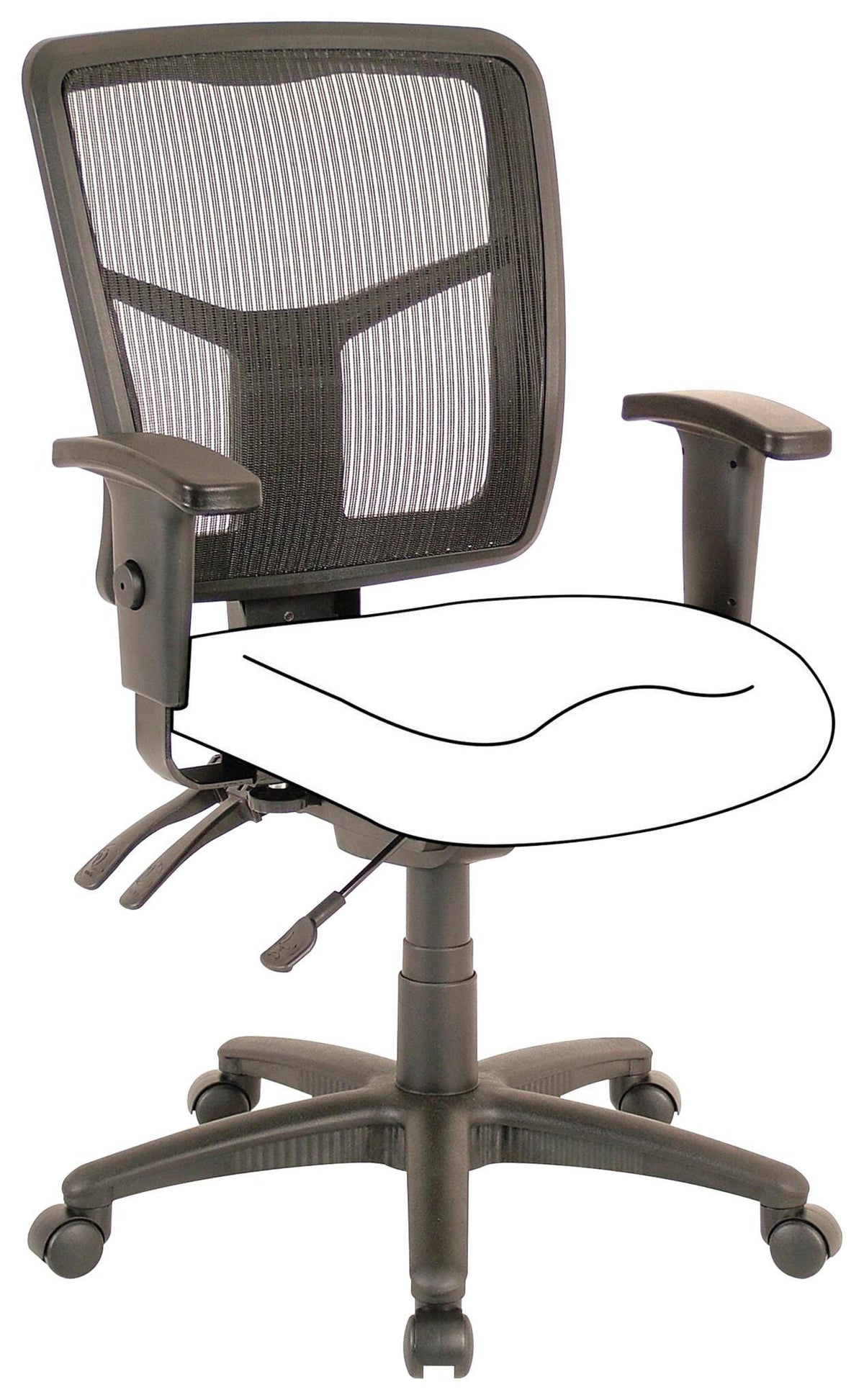 FRAME - CHAIR - MESH MID BACK - LLR86211