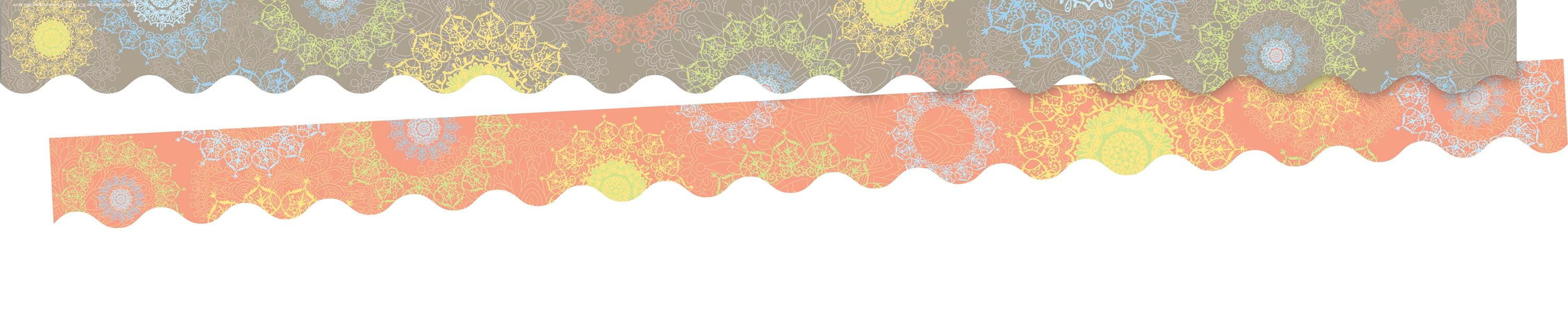 MINDFULNESS SUNSET SCALLOPED BORDER 39 FT