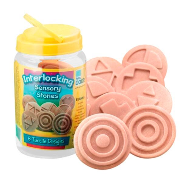 INTERLOCKING SENSORY STONES - SET OF 8