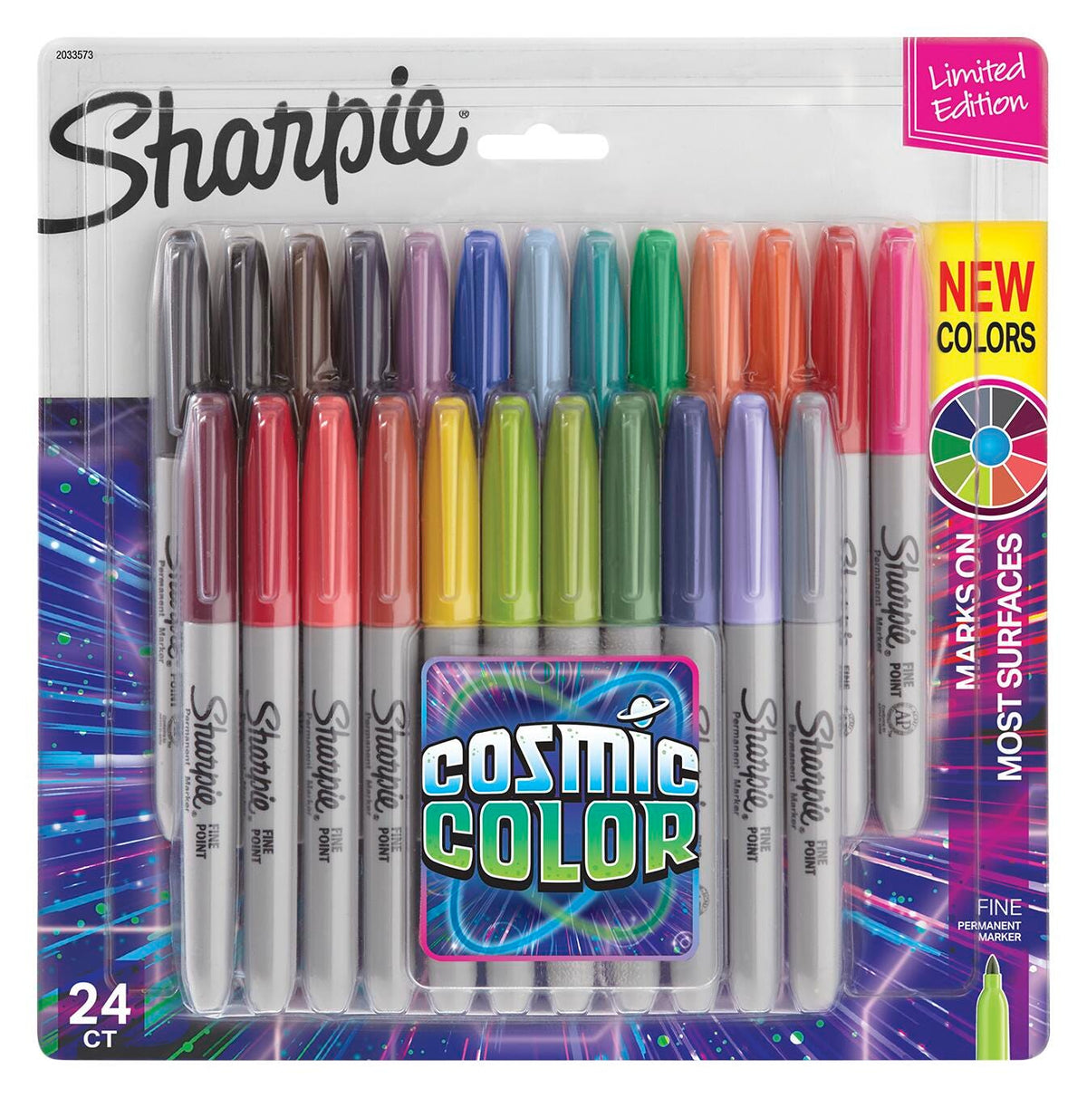 MARKER SHARPIE FINE COSMIC COLOR SET OF 24