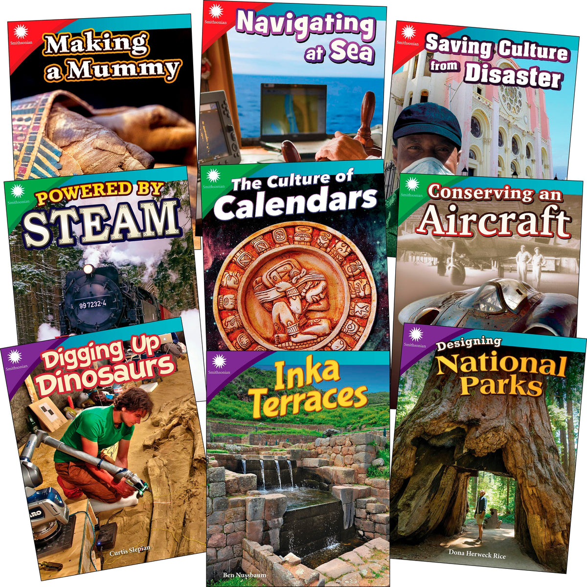 BOOKS SMITHSONIAN HISTORY+CULTURE SET OF 9