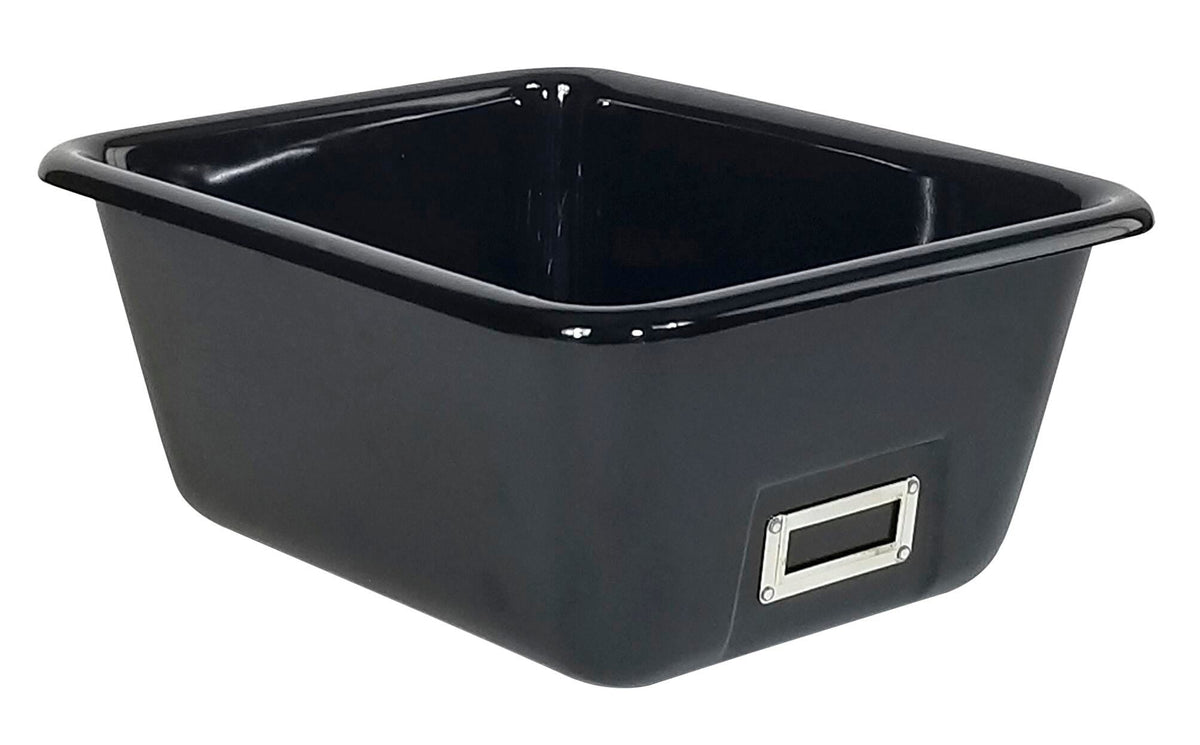 SHIRLEY KS T-134 STORAGE BIN - 14-1/2 L X 11-1/2 W X 6-1/4 H - BLACK - EACH